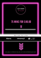 75 minutes for £40.00