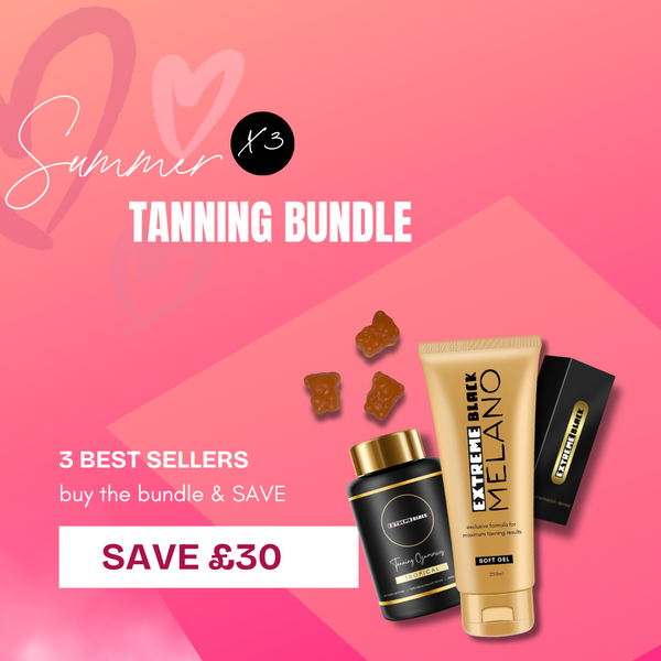 Melano Soft Gel, Watermelon Spray & Tanning Gummies
